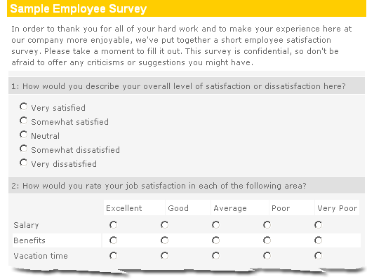 how does a survey operate