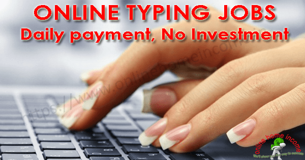 Online Typing Jobs without Investment