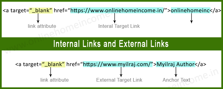 Internal Links and External Links